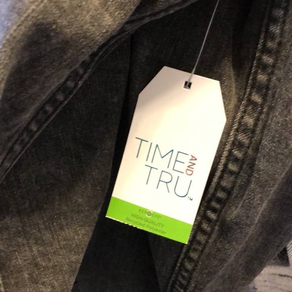 NEW Time and Tru black jean jacket - Picture 9 of 11